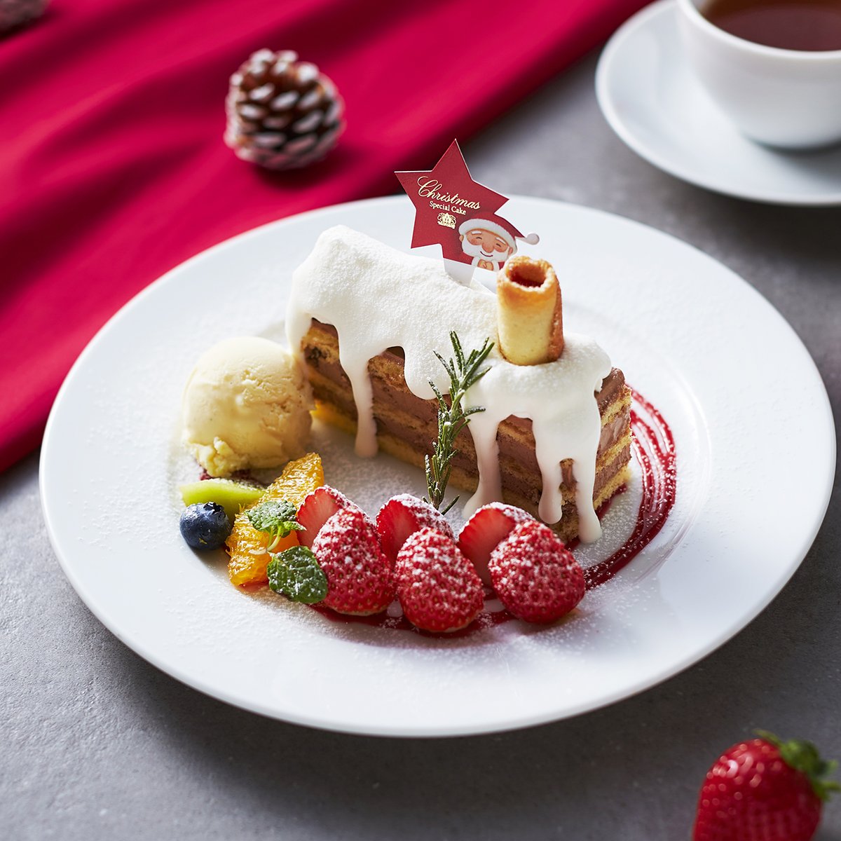 クリスマスケーキと<br> アールグレイ<br> ~クリーミーショコラ<br> 仕立て~