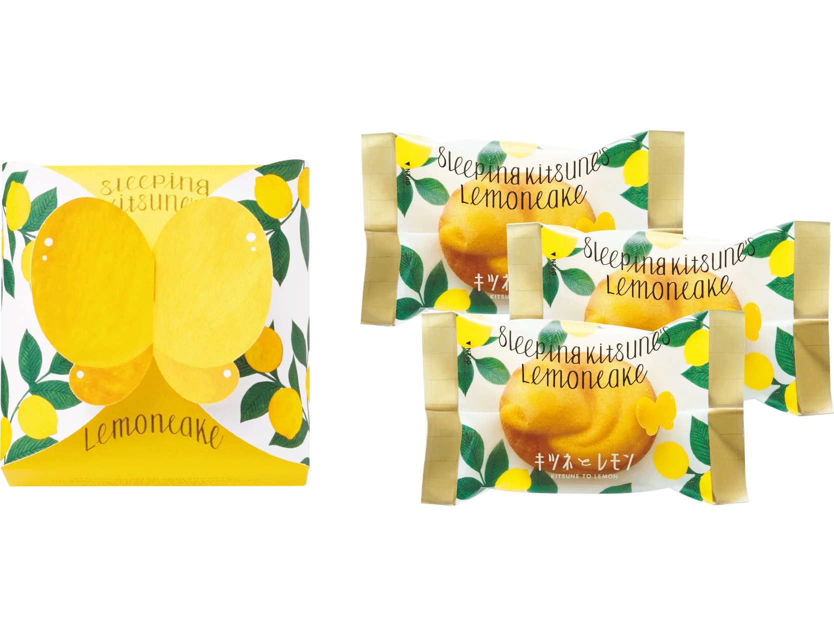 眠りキツネのレモンケーキ SLEEPING KITSUNE'S LEMON CAKE｜キツネと