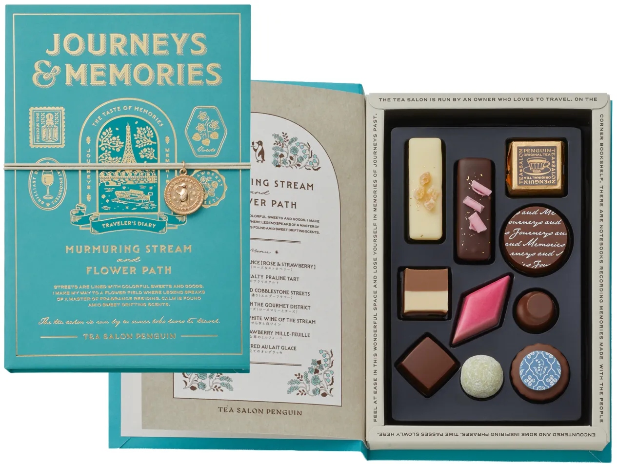 モロゾフ　喫茶ペンギンチョコレート　紅茶　ぺんぎん　缶　刺繍　4点セット 写真11/16｜モロゾフ「喫茶ペンギン」25年バレンタイン、“旅の記憶