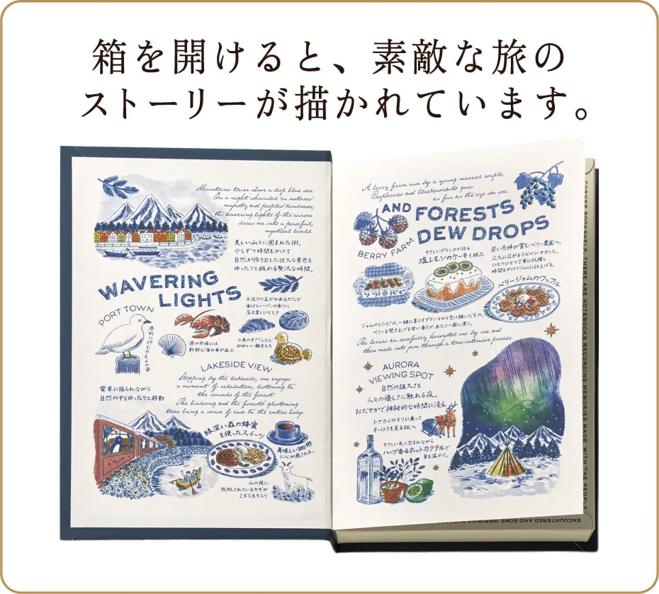 旅とダイアリー（ゆらめく光と森のしずく）付属の本の画像